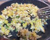 さつまいもの白菜と納豆チャーハン作り方4写真
