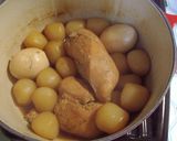 白髪ねぎ付き 簡単煮鶏&味付けたまご作り方2写真