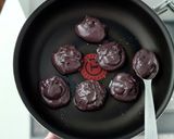 もちもち。米粉のブラックパンケーキ作り方5写真
