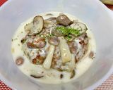 ハンバーグ　きのこマスタードソース作り方6写真