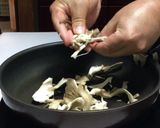 キノコのクリームパスタ･カルボナーラ風作り方1写真