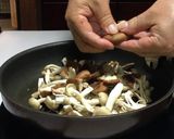 キノコのクリームパスタ･カルボナーラ風作り方3写真