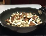 キノコのクリームパスタ･カルボナーラ風作り方4写真
