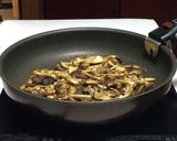 キノコのクリームパスタ･カルボナーラ風作り方7写真