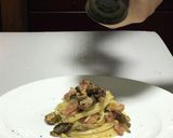 キノコのクリームパスタ･カルボナーラ風作り方17写真
