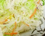 市販サンマカツ＆千切りキャベツの丼作り方1写真