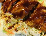 市販サンマカツ＆千切りキャベツの丼作り方2写真