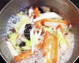 白菜とさつま揚げの具だくさん味噌汁作り方5写真