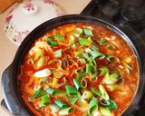 本格☆簡単☆韓国料理の純豆腐チゲ作り方6写真