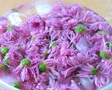 もってのほか（食用菊）と長芋の酢の物♪作り方2写真