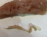 ささみかつ　薄衣作り方1写真