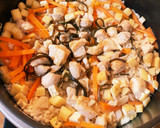 切って炊くだけ☆鶏のしっとり炊き込みご飯作り方5写真