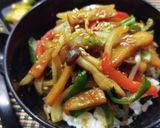 高野豆腐で焼肉丼作り方8写真