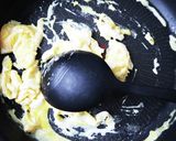卵ふんわり☆ほうれん草ベーコン炒め作り方3写真