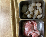 豚肉とごぼうの玉蒟蒻甘煮作り方1写真