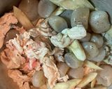豚肉とごぼうの玉蒟蒻甘煮作り方4写真
