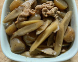 豚肉とごぼうの玉蒟蒻甘煮作り方7写真