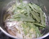 簡単！レバニラのお味噌汁作り方4写真