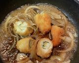 鶏肉のフライ残りの卵とじ作り方4写真