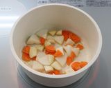 介護食 鶏のおろし煮入りけんちん汁作り方5写真
