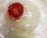 ハロウィン目玉おむすび作り方1写真