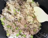 枝豆と塩昆布と天かすのおにぎり作り方2写真