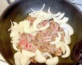焼き牛丼♪バター風味作り方3写真