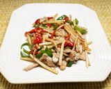 青椒肉絲(緑・赤ピーマン)作り方8写真