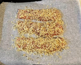 鮭の香草(バジル)パン粉焼き作り方3写真