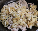 美味♪簡単♪かぶ菜と豚肉と油揚げの炒め煮作り方5写真