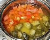 あさりとわかめの筋肉もりもりトマトスープ作り方3写真