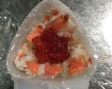 鮭とすじこのおにぎり作り方2写真