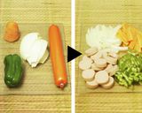 カレー焼きそば作り方1写真