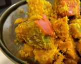 金山赤カボチャのレンチン。作り方6写真