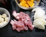 簡単！豚ロースとかぼちゃとチーズの煮物作り方2写真