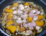 簡単！豚ロースとかぼちゃとチーズの煮物作り方4写真