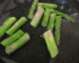 クレソンとアスパラの、おかか醤油漬け作り方2写真