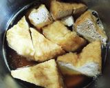 栃尾の油揚げの煮物〜出汁がシミシミ作り方3写真