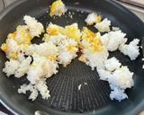 春菊とネギのチャーハン作り方3写真
