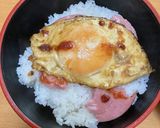 目玉焼き丼生姜焼き風作り方4写真