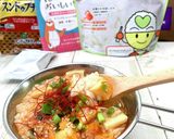 ポリ袋で『乾物とアルファ化米でチゲ雑炊』作り方8写真