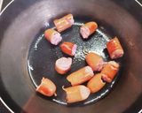 ケールとウインナーのかんたん味噌汁作り方2写真