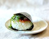 パリおにぎり♪しらすと鮭フレークと大葉✨作り方7写真