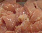 鶏もも肉とさつまいものミルクスープ作り方4写真
