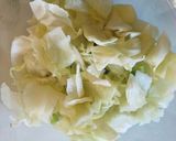 キャベツ芯の胡麻和え♡作り方1写真