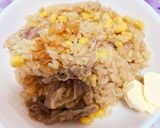 牛肉とコーンの炊き込みご飯作り方4写真