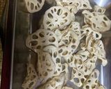 干し蓮根のチップ作り方1写真
