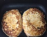 給食の「和風ハンバーグ」♡鶏豚ヘルシー作り方3写真