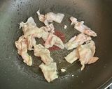 小松菜と豚バラ肉のサッと炒め・焦がし醤油作り方2写真