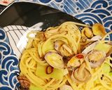 アサリとブロッコリー芯ペペロンチーノ作り方6写真
